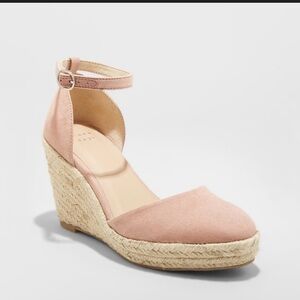 A new day Pink Espadrille Wedge Sandals
